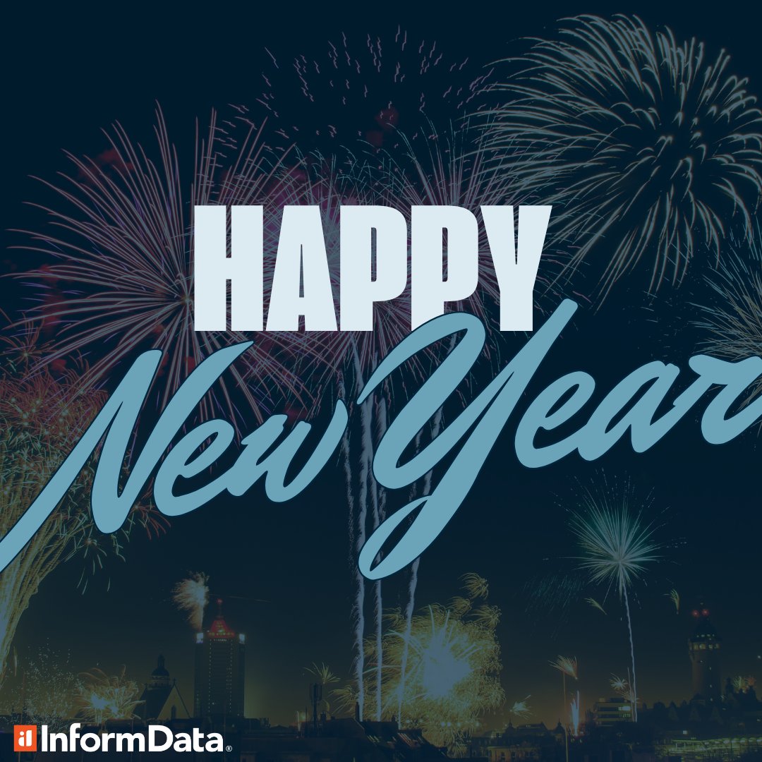 InformDataCo's tweet image. Happy New Year from all of us at InformData! 🎉 We're looking forward to the fresh opportunities and shared successes that await us in the coming year. Here's to a safe and prosperous New Year for everyone!