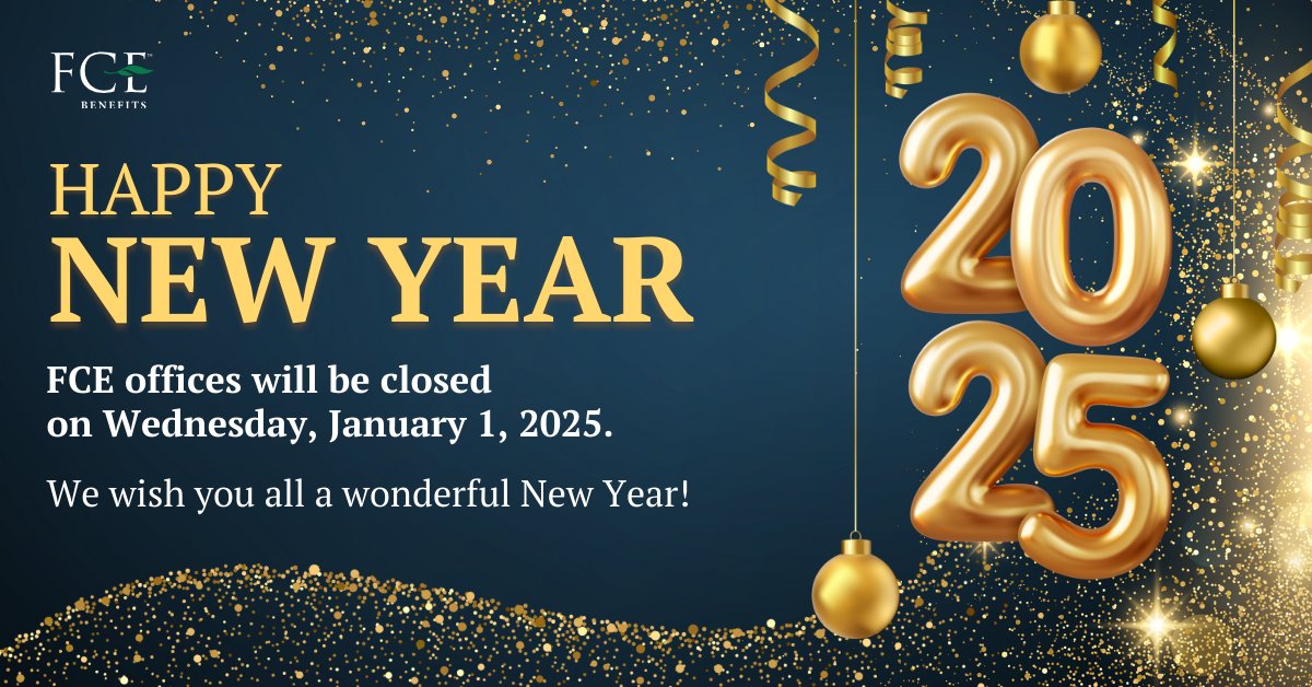 🎆 #FCE will be closed on Wednesday, December 31, to celebrate #NewYearsDay and will resume normal business hours the following day. Cheers to another year— see you in 2025! 🎉🥂

#Goodbye2024 #Hello2025 #HappyNewYear #NewYear2025 #celebration