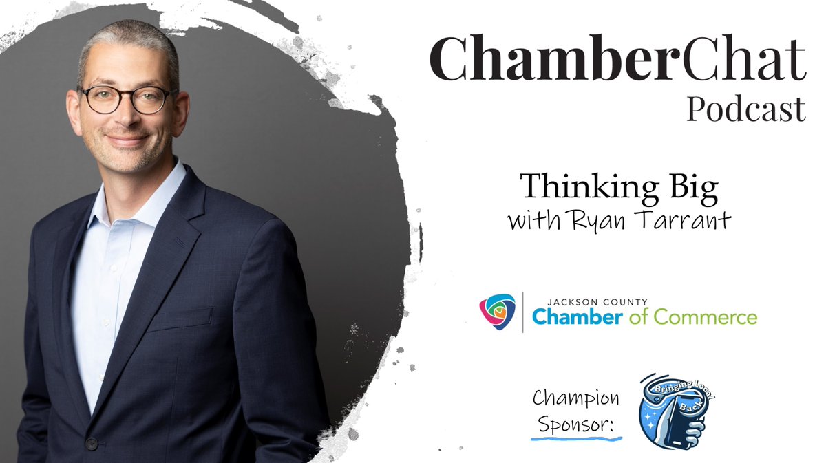 Unlock transformative leadership strategies with Ryan Tarrant, Jackson County Chamber CEO. Discover how data, funding, &amp; community focus drive change. Listen to boost talent retention &amp; growth! chamberchatpodcast.com/episode310