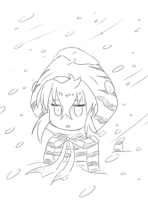 蛇年…そうか!ツチノコちゃんの出番だ!
「まださむいんだよ…」
#けものフレンズ 