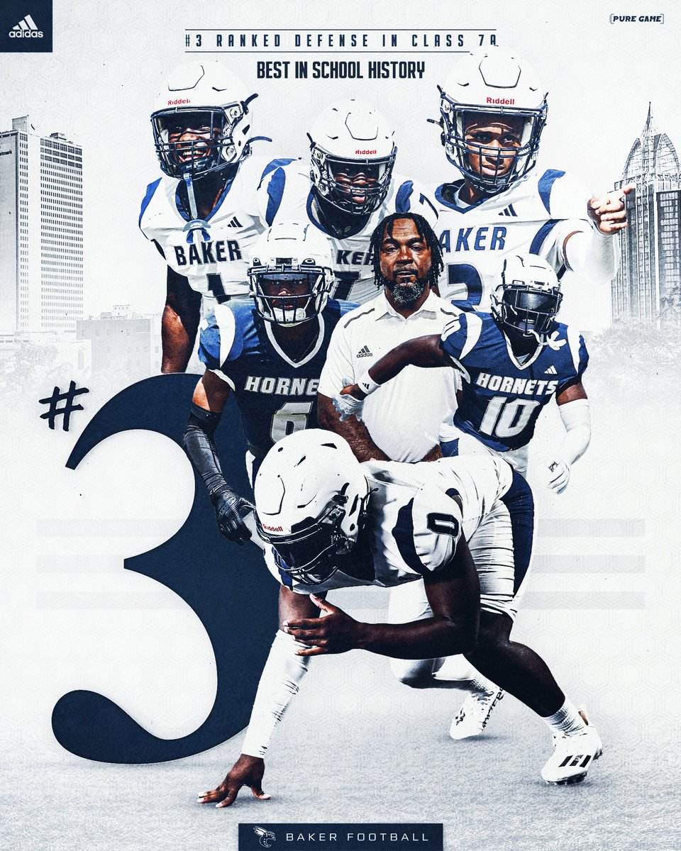 Baker Hornets Football (@bakerhsfootball) on Twitter photo By the Numbers: Dominant Defense in 2024 led by Defensive Coordinator <a href="/edsco40/">Eric D Scott</a>
#3 Ranked Scoring Defense in Class 7A
210 yards per game
3 Shutouts (School Record)
28 Sacks (School Record)
13 Interceptions (School Record)
12 Forced Fumbles
#SWARM #8901 By the Numbers: Dominant Defense in 2024 led by Defensive Coordinator <a href="/edsco40/">Eric D Scott</a>
#3 Ranked Scoring Defense in Class 7A
210 yards per game
3 Shutouts (School Record)
28 Sacks (School Record)
13 Interceptions (School Record)
12 Forced Fumbles
#SWARM #8901