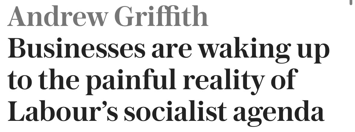 Labour has choked economic growth. 

Business are coming to terms with one simple fact: Labour lied. 

My piece in the Telegraph: telegraph.co.uk/news/2024/12/3…