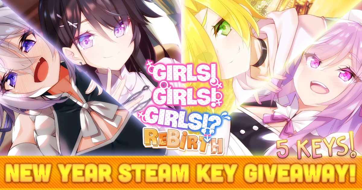 myosuki's tweet image. Happy New Year from Myosuki!
We’re kicking off 2025 with our yearly tradition: 5 FREE Steam Keys for Girls! Girls!? Girls!? are up for grabs! ✨
How to enter:
1. Visit & Wishlist our game on Steam: store.steampowered.com/app/1412310/Gi…
2. Like & Share this post
3. Comment below—tell us your…