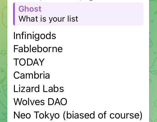 This is list one of DTR members recommended for airdrop. 

Do you agree?