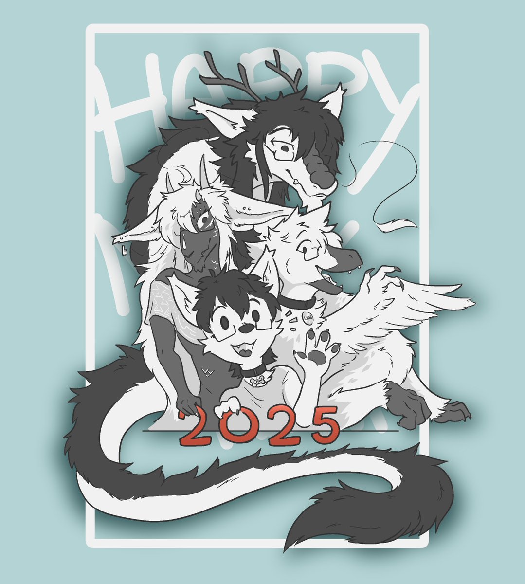 And that's the end of 2024!
What a year! There's tough times, but also the good times, with lots of self-discovery and improvements,
and I somehow also ended up with a few new forms...! 

May your 2025 be smooth, happy and fruitful!
Happy New Year everyone, from all the Law! <3