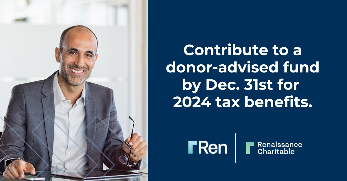 RenPSG's tweet photo. Today is the last day to contribute to a DAF and secure 2024 tax benefits! Help clients lock in savings and finish the year strong. Make sure you help your clients contribute to their DAF before tomorrow: https://t.co/SmjOId11EQ #Philanthropy #DAFs https://t.co/oTx2Sq0Xin
