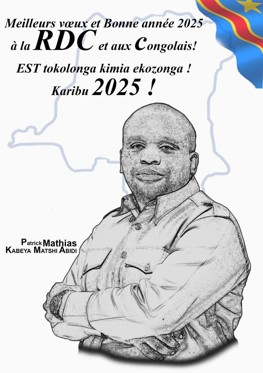 Meilleurs vœux et Bonne Année 2025 chers compatriotes!! <a href="/FabriceAtibu/">Fabrice ATIBU </a> <a href="/Zoekabanga3/">ZOÉ KABANGA</a> <a href="/mulundakabuya1/">Maitre David Sage MULUNDA</a> <a href="/HonoreMvula1/">HonoreMvula</a> <a href="/fatshi13/">Félix A. Tshisekedi</a> <a href="/FATSHIBTON2/">FATSHI BÉTON</a>