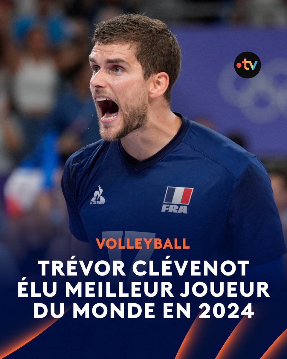 🏐 #Volleyball | 👑 Trevor Clevenot élu meilleur joueur de volley de l'année 2024 !

🇫🇷 Le réceptionneur-attaquant, champion olympique et vainqueur de la Volleyball Nations League avec les Bleus, devance Tomasz Fornal et ses coéquipiers Earvin Ngapeth et Jean Patry.