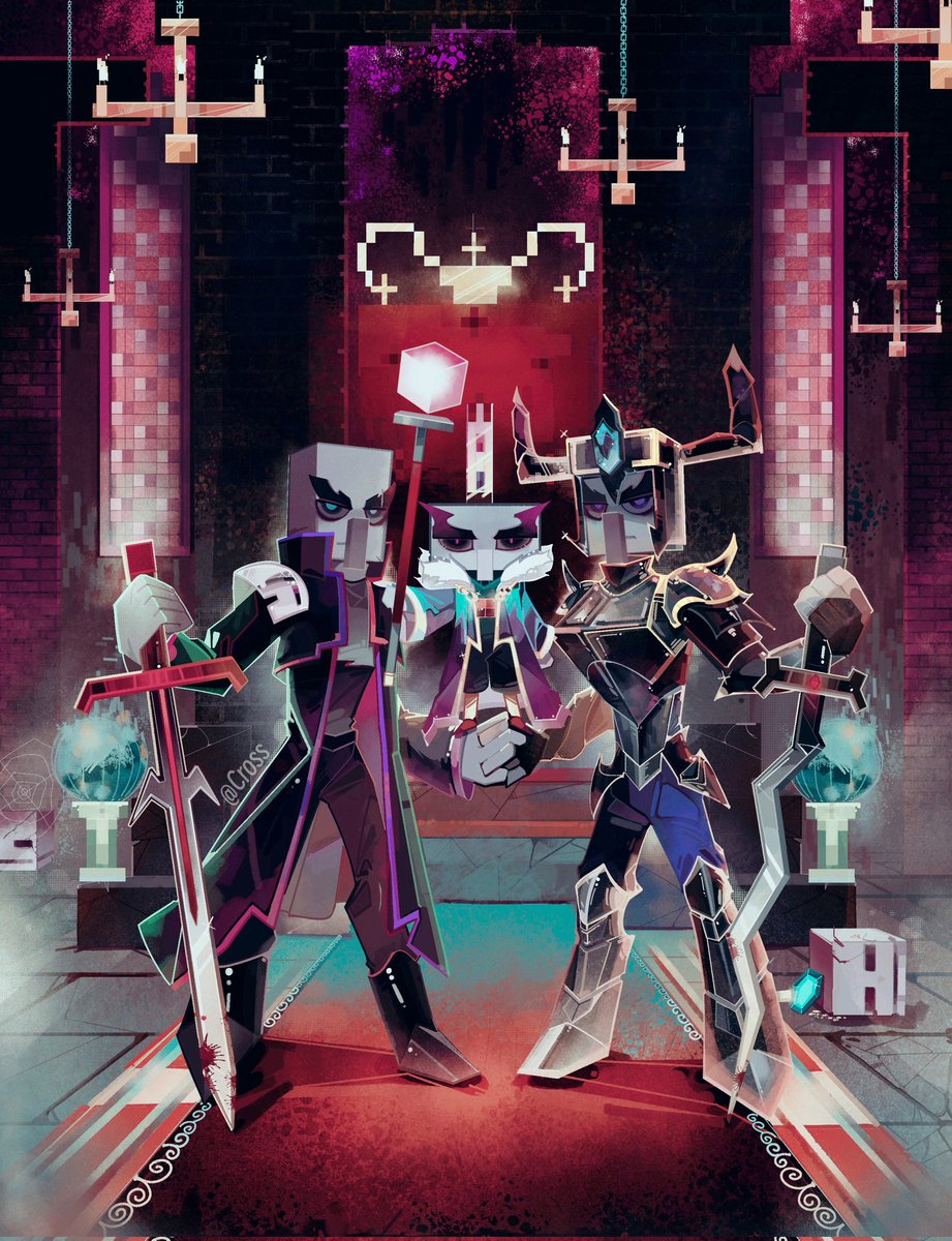 cross_e0ft's tweet photo. #minecraftdungeons #illager
2025新年活动第一棒：欢迎来到MCD之教主的高墩王座💥 https://t.co/cX9hf88kZ1