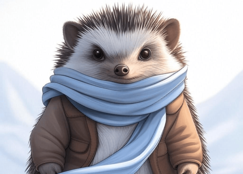 ScottyTreehouse's tweet photo. AI generated image - hedgehog as adventurer with hat - #aiforever #aiart https://t.co/vdeQrqI5iK https://t.co/FDsLNUvNc1