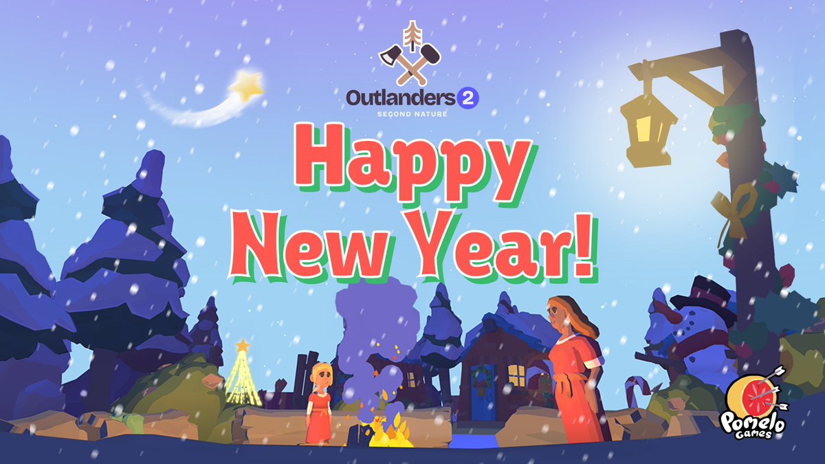 PomeloGames's tweet photo. Happy New Year!🍾
This year has been amazing; we released Outlanders 2, new DLCs for Outlanders and we were nominated as Best Apple Arcade Game of the Year in the App Store Awards 🎉
Most importantly, we spent another year with you! So thank you so much for being here with us 🩶 https://t.co/7GRQkqWg9B