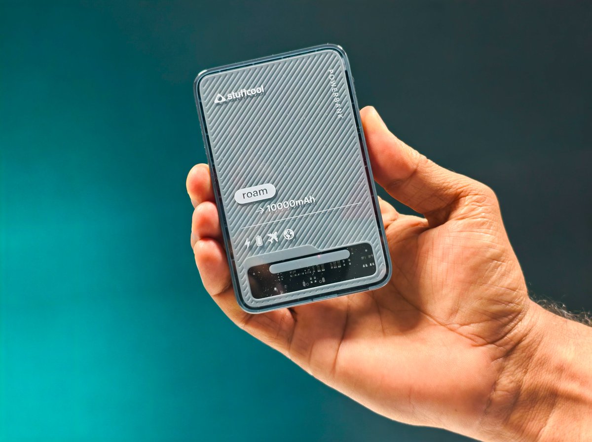 TechFactsRafee's tweet image. #Stuffcool roam is a pocket friendly 10000mAh mini #Powerbank , which offers 22.5W USB-A output, 20W PD type-C output &amp;amp; Claiming iPhone charging 50% in 30min, &amp;amp; 18W input fast charging.
Very small &amp;amp; Handy 👌 have a look👌
Price: ₹1499 👇
amzn.to/4iXvraL
@Stuffcool