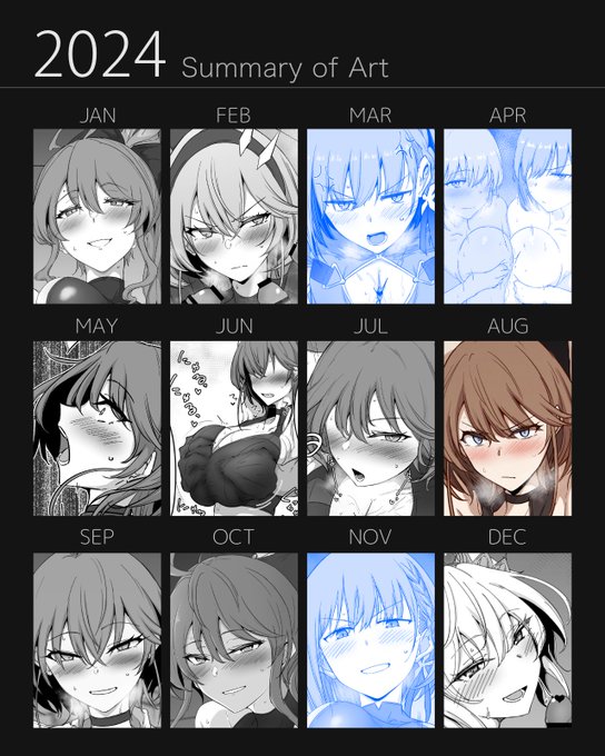 #2024年の絵を振り返る 今年の煩悩です 