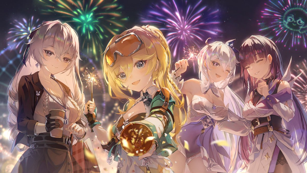 Captain, let's spend another year together!
Kudos to Captain <a href="/Azuria03/">Azuria.🦋</a>  for the amazing fanwork!
#HI3NewYear
#DurandalReturn 
#HonkaiImpact3rd 
#Durandal 
#Kiana 
#Mei 
#Bronya