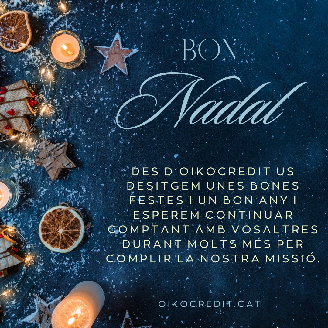 Aquest Nadal, celebrem la força de la solidaritat, la justícia i el compromís amb un món més equitatiu. A l'economia social i solidària, creiem que el canvi comença amb petites accions que transformen vides i comunitats.

Que aquestes festes ens recordin el poder del treball