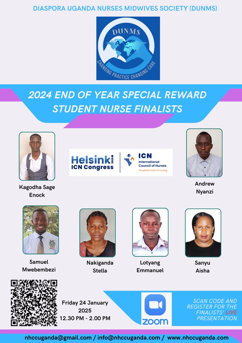Diaspora Uganda Nurses Midwives Society (DUNMS) (@uganda69625) on Twitter photo Congratulations to our student nurse finalists. <a href="/ezabe2/">Elizabeth P</a> <a href="/SeedGlobal/">Seed Global</a> <a href="/mtnug/">MTN Uganda</a> <a href="/Educ_SportsUg/">Ministry of Education and Sports - Uganda</a> <a href="/MinofHealthUG/">Ministry of Health- Uganda</a> <a href="/Makerere/">Makerere University</a> <a href="/MbararaUST/">Mbarara University</a> <a href="/ICNurses/">ICN</a> <a href="/ciu/">-</a> <a href="/BusitemaUni/">Busitema University</a> <a href="/islamic/">Audrey Anderlie</a> Congratulations to our student nurse finalists. <a href="/ezabe2/">Elizabeth P</a> <a href="/SeedGlobal/">Seed Global</a> <a href="/mtnug/">MTN Uganda</a> <a href="/Educ_SportsUg/">Ministry of Education and Sports - Uganda</a> <a href="/MinofHealthUG/">Ministry of Health- Uganda</a> <a href="/Makerere/">Makerere University</a> <a href="/MbararaUST/">Mbarara University</a> <a href="/ICNurses/">ICN</a> <a href="/ciu/">-</a> <a href="/BusitemaUni/">Busitema University</a> <a href="/islamic/">Audrey Anderlie</a>