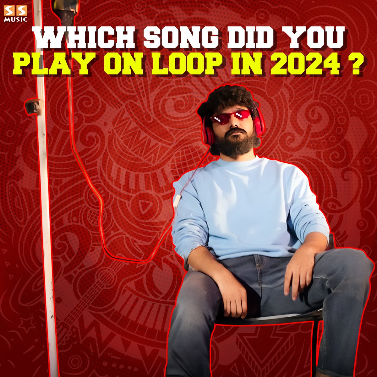 SSMusicTweet's tweet photo. Let's Start 🎸
.
#BestSongs2024 #TamilSongs #SongLovers #Music #HappyNewYear2025 #NewYear2025 #ARRahman #ilaiyaraaja #AnirudhRavichander #SeanRoldan #Yuvanshankarraja #SSMusic https://t.co/z7lfiDrIJH