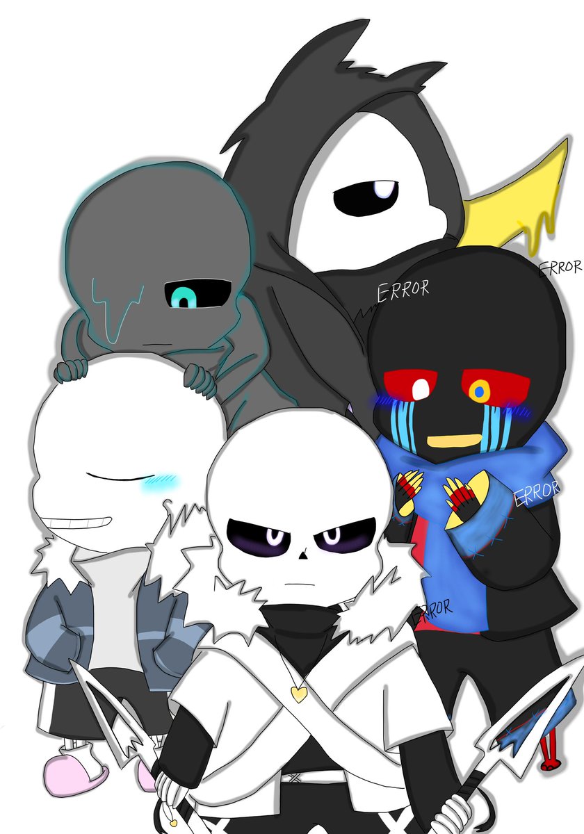 oachan0314's tweet photo. 来年も書くぜ じゃあ
#Undertaleau #2024
#errorsans #nightmaresans #sans #crosssans #Lerontail #Leron https://t.co/EQJ8hEMRgb