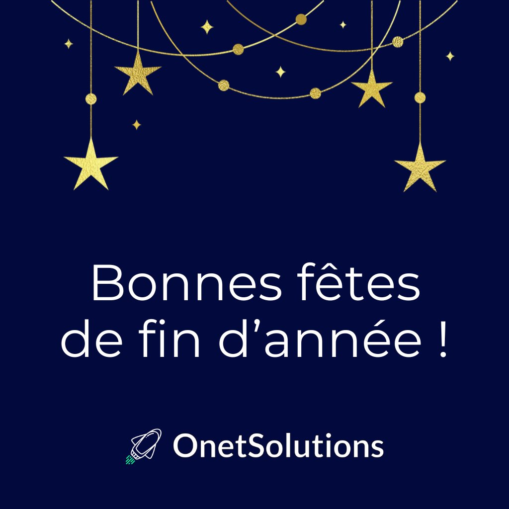 OnetSolutions's tweet image. Excellentes fêtes de fin d’année à tous ! Profitez, partagez, célébrez… Rendez-vous en 2025 !