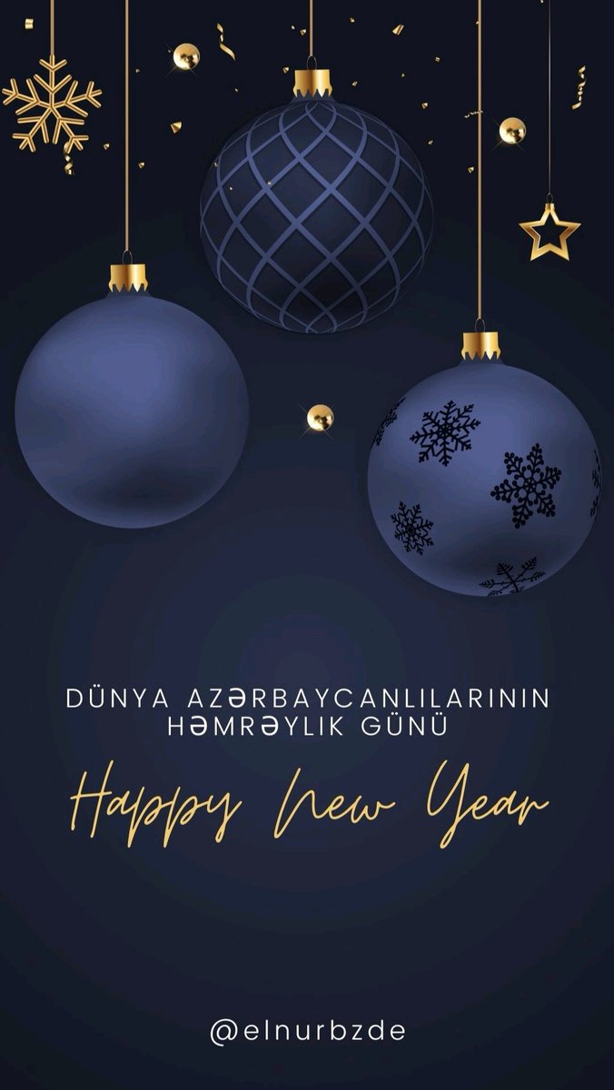 Yeni il və Dünya Azərbaycanlılarının həmrəyliyi günü münasibətilə hər kəsi təbrik edirəm!