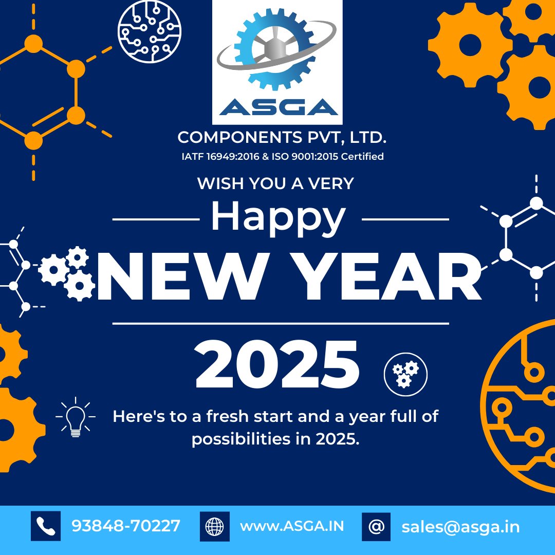 GOPIASGA's tweet image. Happy New Year from ASGA Components! Wishing you a fantastic 2025. #HappyNewYear #2025 #ASGA