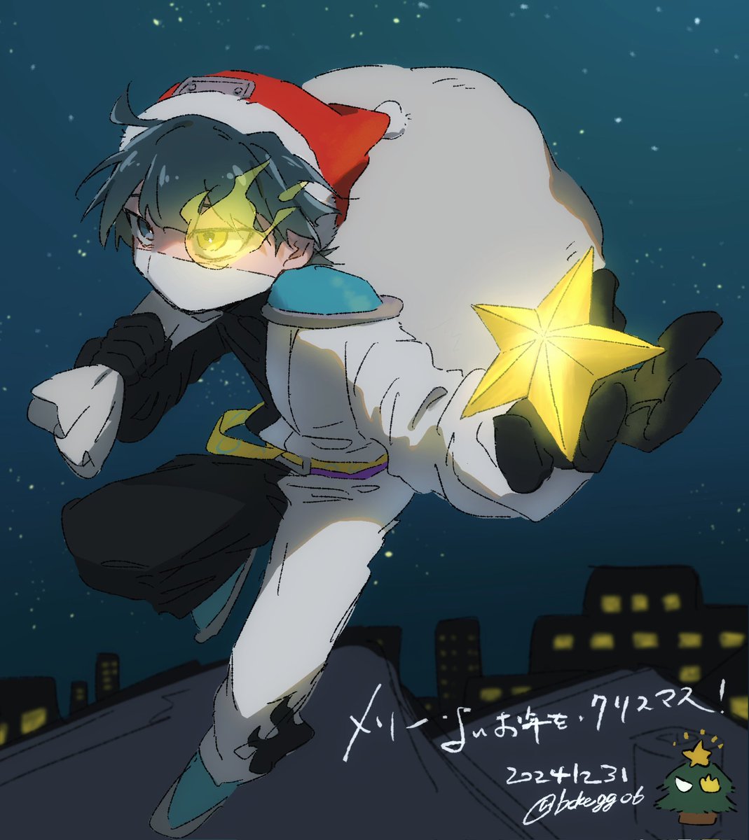 bokegg06's tweet photo. 良いお年を！🥷🎄 https://t.co/mc5lYldVUk