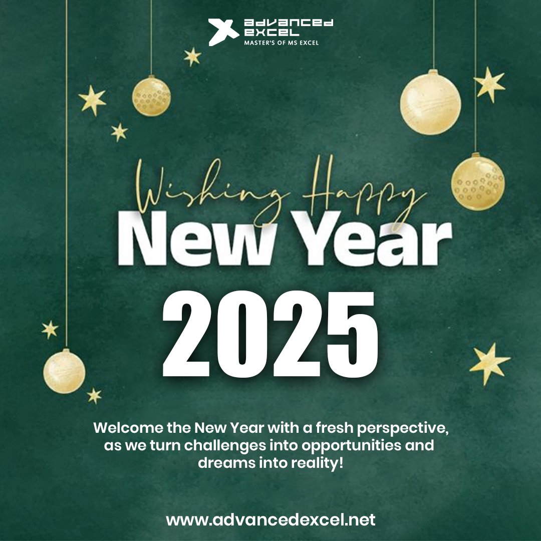 Advancedexcel07's tweet image. New Year, fresh start, infinite possibilities! Let’s make every moment count in 2025. Happy New Year 2025! 🎉
#happynewyear #newyear #welcome2025 #happynewyear🎉 #happynewyear2025 #2025 #festival #happyholidays #GoodBye2024 #welcome2025 #happynewyeareveryone #happynewyearall