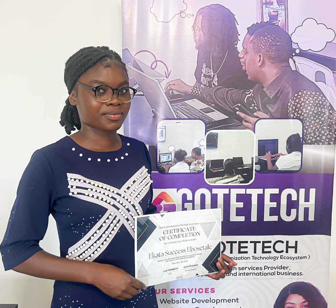 codewithlua's tweet image. This two got their papers today - more coming @GoteTech ๐ฉ๐ฝโ๐ป๐ง๐ฝโ๐ป๐