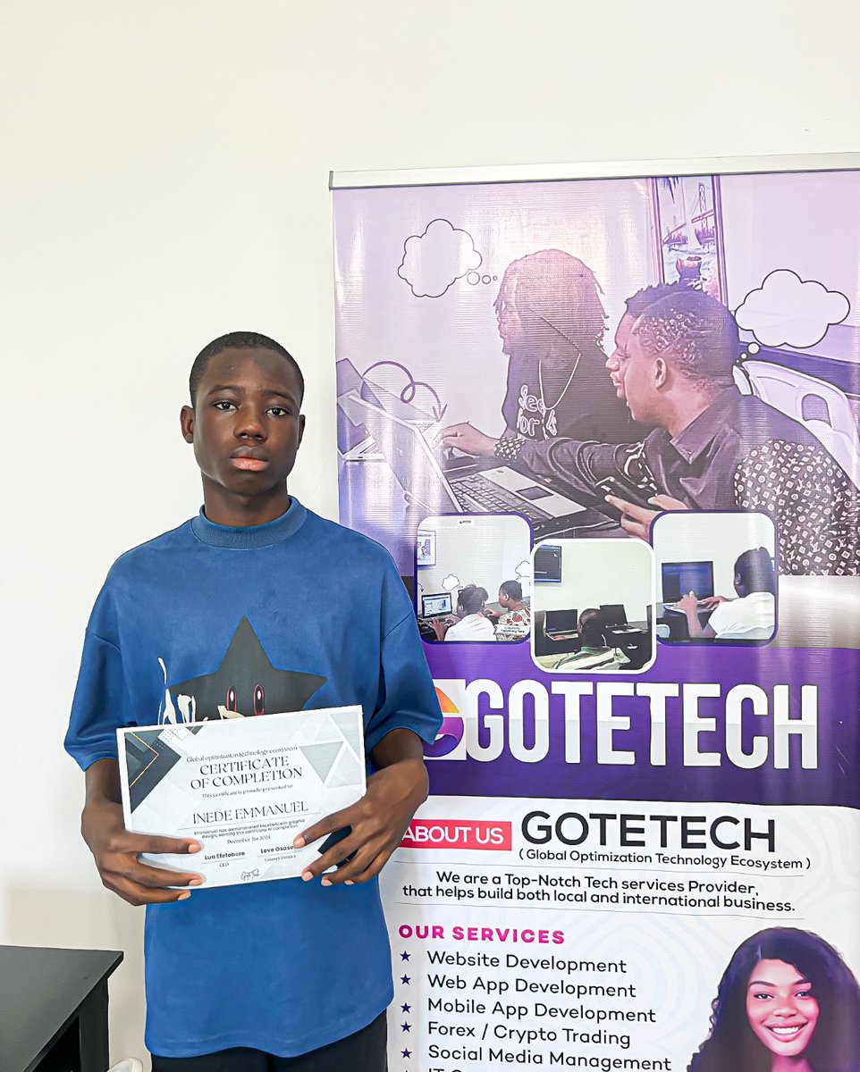 codewithlua's tweet image. This two got their papers today - more coming @GoteTech ๐ฉ๐ฝโ๐ป๐ง๐ฝโ๐ป๐