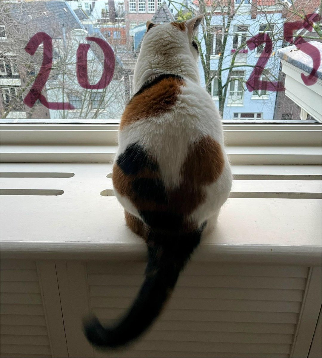 Wishing you a new year 2025 with a view. Keeping our minds &amp; hearts open to gentleness, generosity, honesty &amp; optimism - and not to give in to dystopia &amp; xenophobia will be the task ahead. And be kind to animals!