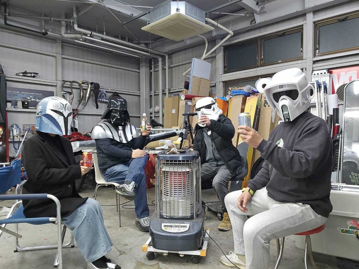 TK5700's tweet image. 今日は今日とて…🤣
アートファクトリーで年越しスターウォーズw
#artfactory