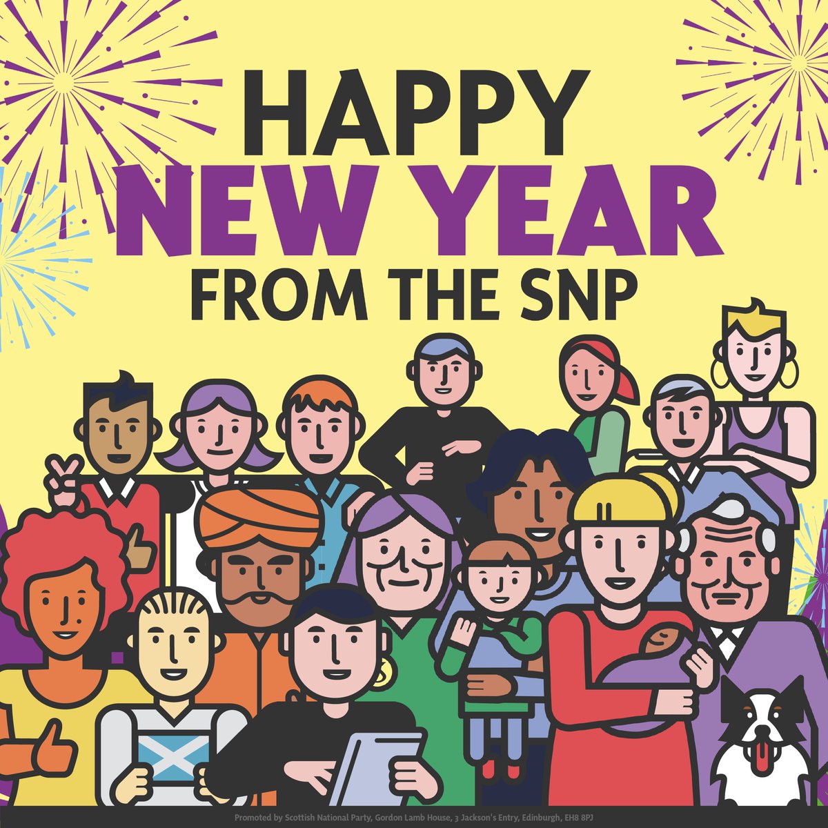 theSNP's tweet photo. 🎊 Happy New Year from the SNP! Here's to a great 2025. https://t.co/YqBKHe8HZZ