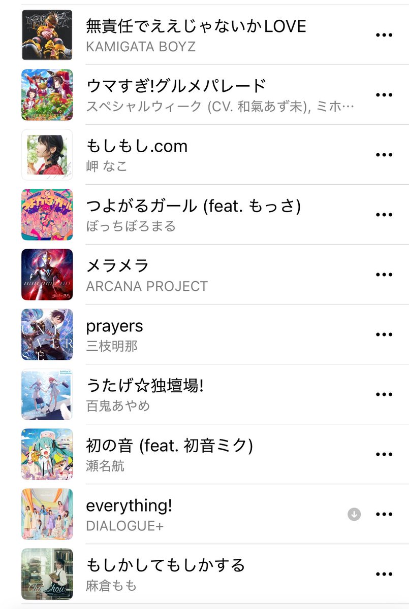 MONOLOGUE_DAN's tweet photo. サークルメンバー各位で今年の10選を作って持ち寄った結果 まさかの一曲も被らないという奇跡が起こりました。気が合わなくて最高ですね。来年も仲良く活動しましょうね😌 https://t.co/taqyHqknFK