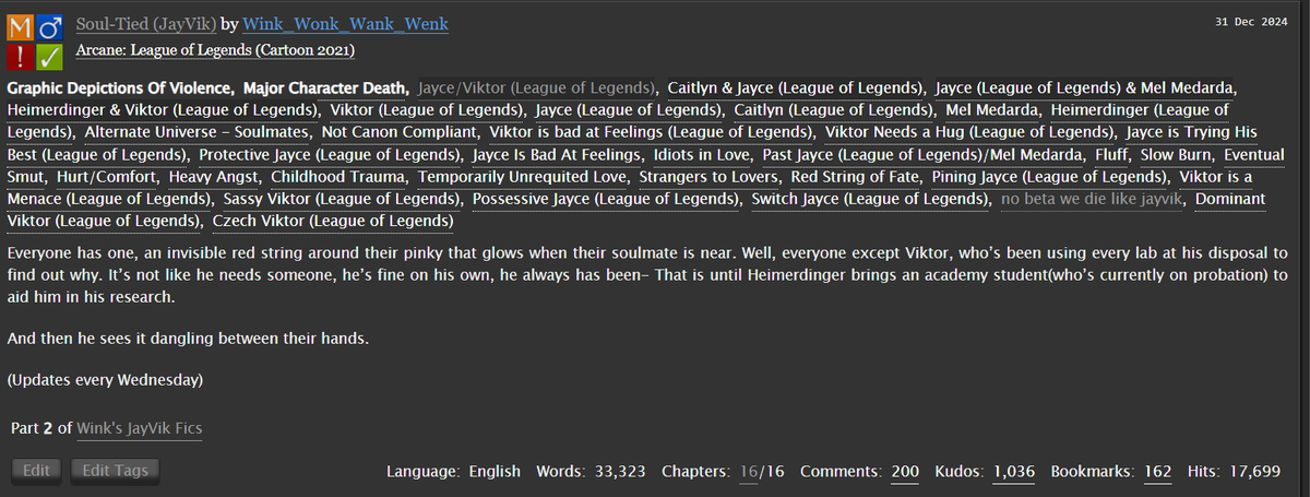 My #jayvik fic is finally finished!! 

archiveofourown.org/works/60798523