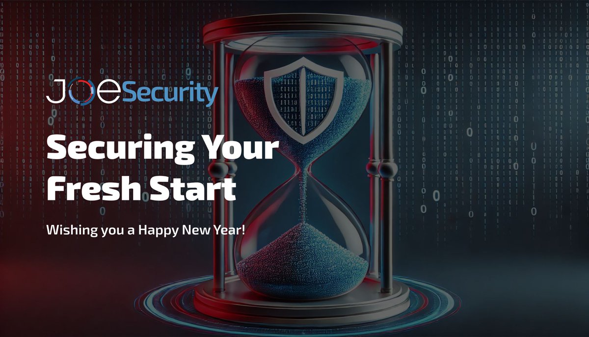joe4security's tweet image. Thank you to all our customers and friends for your amazing support in 2024! The whole Joe Security family wishes you good health, satisfaction and many pleasant moments in 2025!