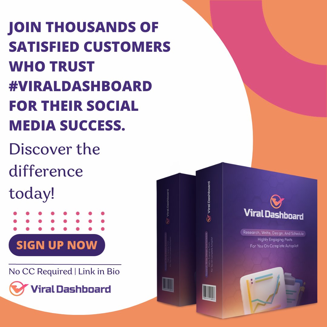 Join thousands of satisfied customers who trust #ViralDashboard for their social media success. Discover the difference today! ? 

Follow us on social media for more updates
#socialmedia #bhfyp #video #creative #youtube #business 
#CustomerTestimonials