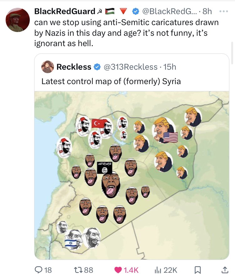 stopcollab's tweet photo. Red-brown politics (infiltrating racist politics) has destroyed nearly everything for us. https://t.co/GfPgN1i73C