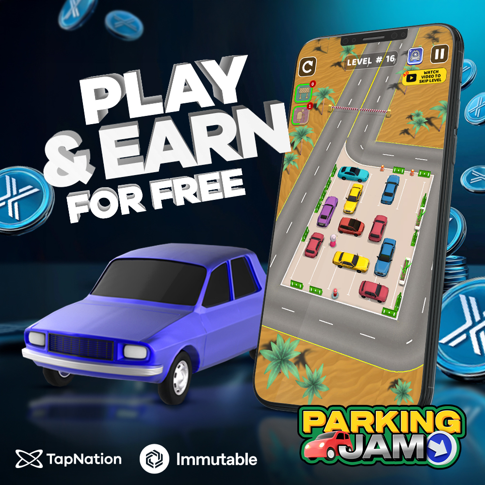 🚨 @Immutable #blockchain is live on our 2nd game Parking Jam! 🔥 Get  rewarded in #crypto: Android 👉 https://t.co/NyCylaFDUE iOS 👉  https://t.co/H9oSWUYmXZ Our goal is still to bring #web3 to the masses
