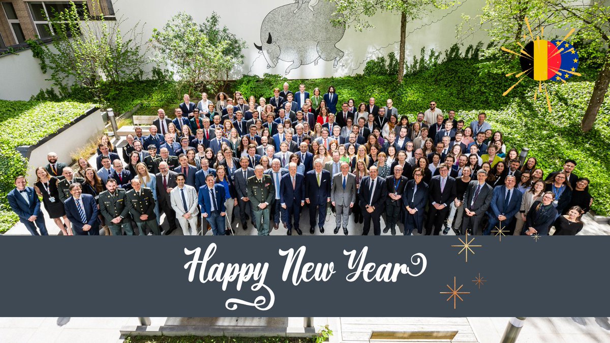 On this last day of 2024, we celebrate an extraordinary year for <a href="/BelgiuminEU/">Belgium in the EU</a>, crowned by a successful (and intensive!) presidency of the <a href="/EUCouncil/">EU Council</a> #EU2024BE🌟

Thanks to all colleagues &amp; partners for the energy, dedication and support. Happy New Year, see you in 2025! 🎉