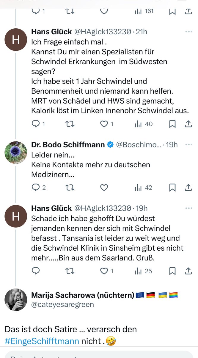 cateyesaregreen's tweet image. Wer kennt sie nicht , die “Schwindel -Klinik“ in Sinsheim.🤣🤣🤣
#Querdeppen
#Verblödung
#Schwurbelei
#Schiffmann