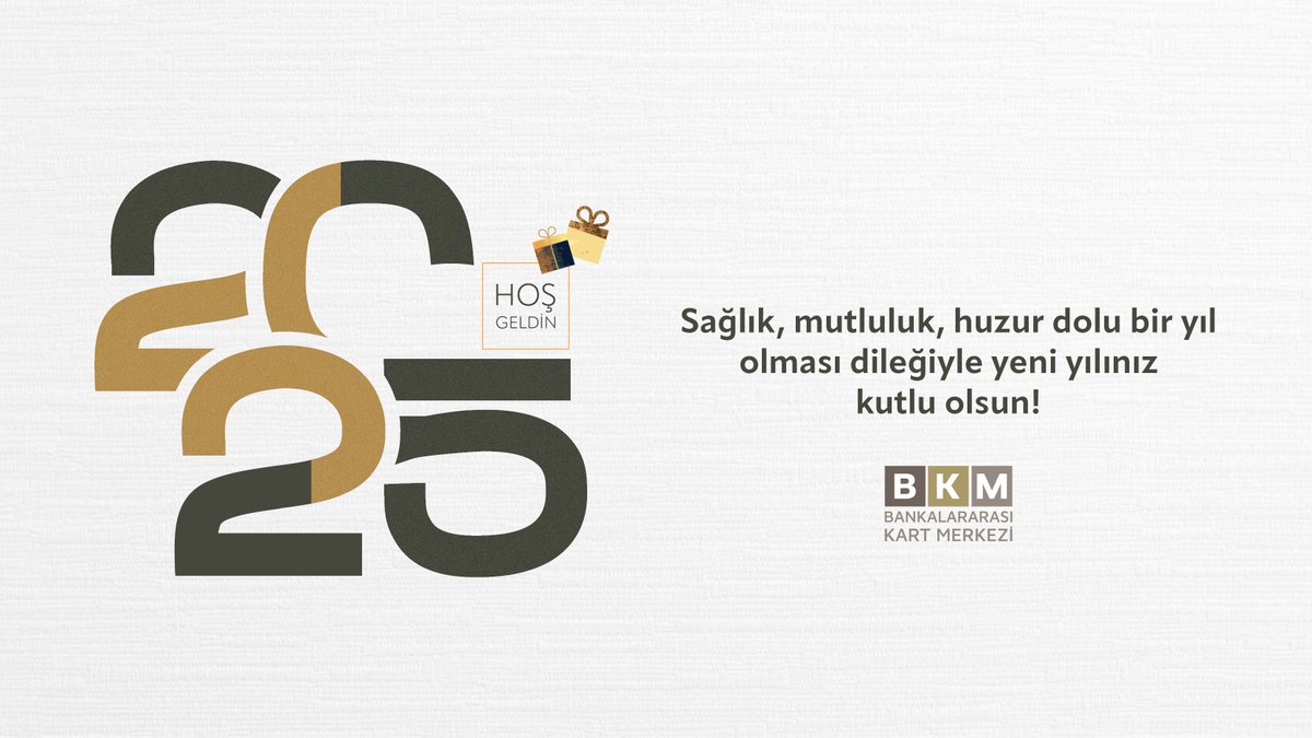 Sağlık, mutluluk, huzur dolu bir yıl olması dileğiyle yeni yılınız kutlu olsun!

#HoşGeldin2025 #BKM