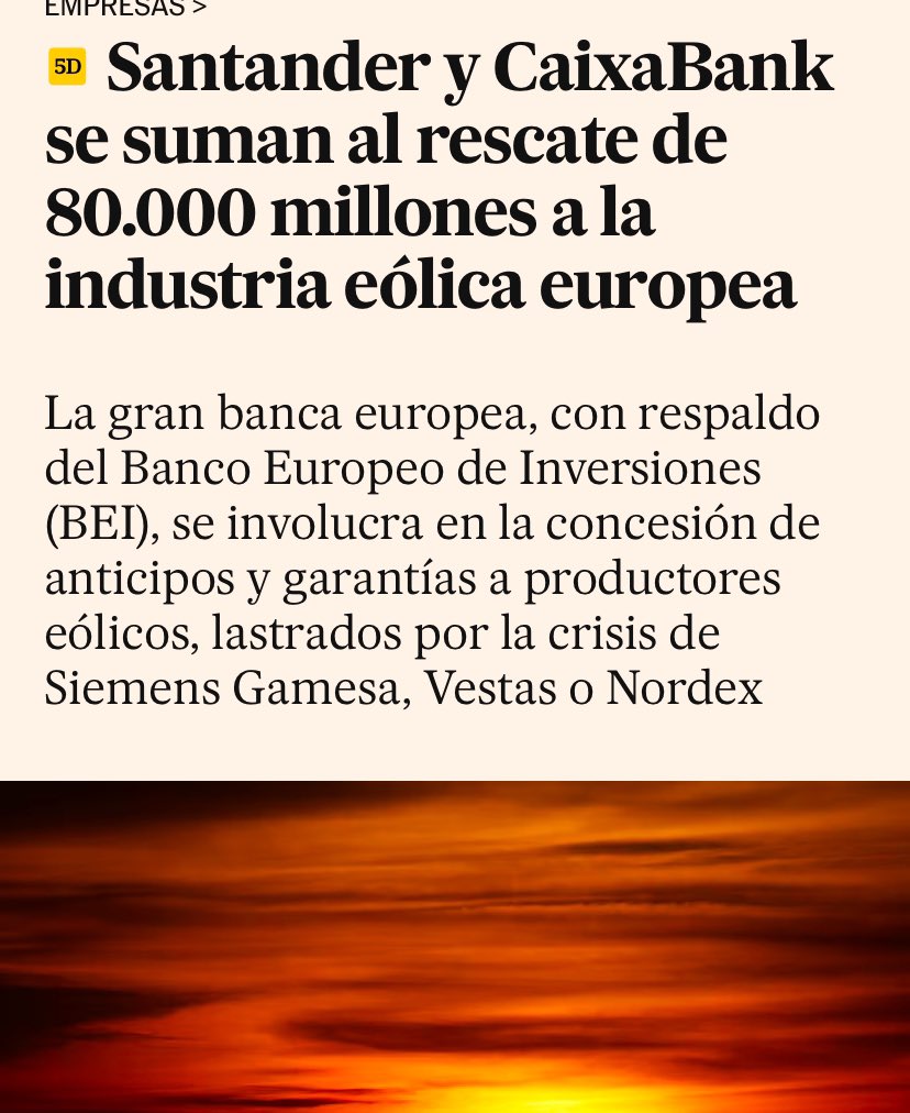 Creuant els dits 🤞 per a que el següent a salvar eixa ruïna no siga l’Estat amb els nostres diners.
cincodias.elpais.com/companias/2024…