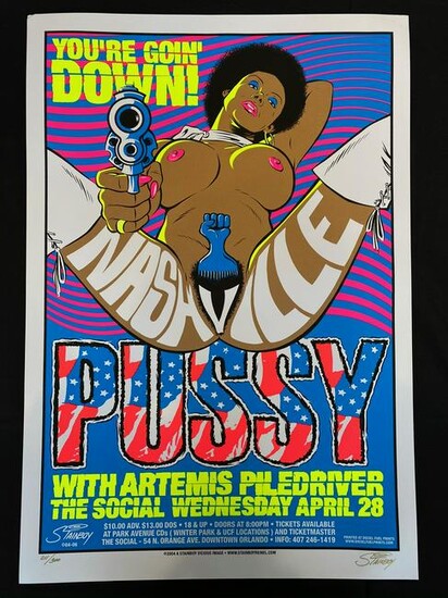 DVD_Daddy's tweet photo. Music Poster Art: #illustration #posterdesign #poster #music #bands #TourPoster #art #NashvillePussy https://t.co/I3Zhs0Czqg