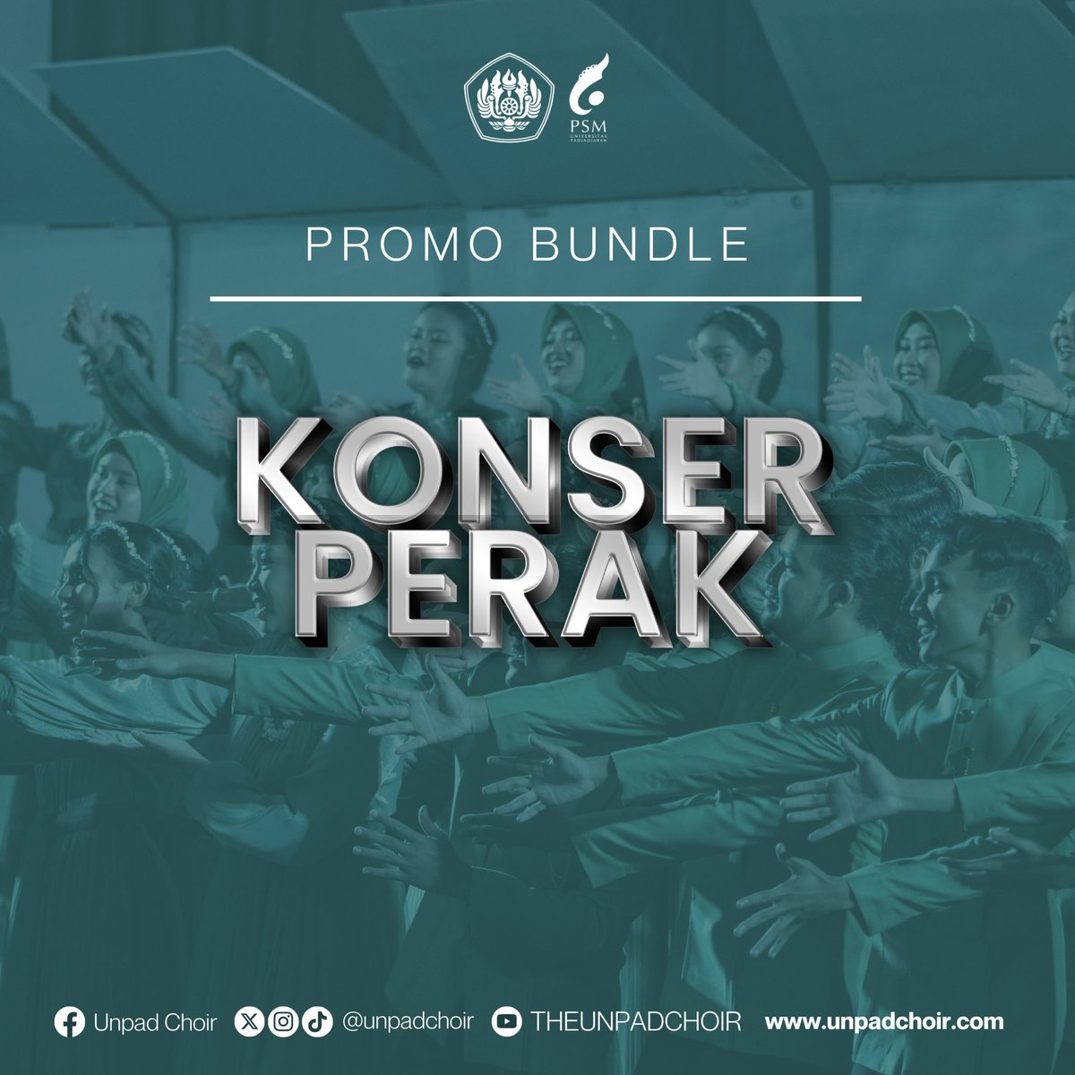 unpadchoir's tweet photo. [PROMO BUNDLE KONSER PERAK]

Belum sempat mendapatkan promo early bird Konser Perak? Jangan khawatir! Konser Perak kini hadir dengan Promo Bundle! Satu bundle terdiri dari empat tiket dengan harga sebagai berikut:
Gold - Rp 1.870.000
Silver - Rp 1.458.600
Bronze - Rp 935.000 https://t.co/3fZvLC2Ohm