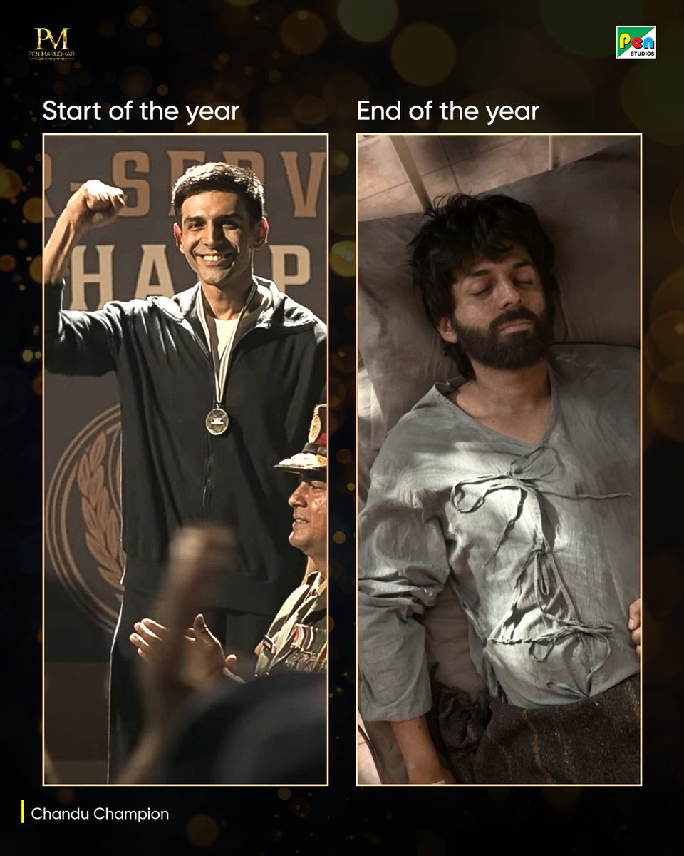PenMovies's tweet image. Saal bhar resolutions ke piche bhaagne ke baad! 🥲😵 

#Sarfira #Dunki #Jersey #ChanduChampion #PenMovies #StartoftheYear #EndoftheYear #Meme