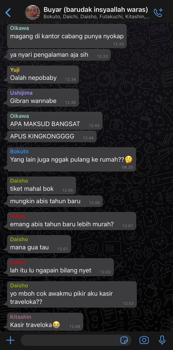 noyanghae's tweet photo. haikyuu captains as geng buyar episode: tahun baruan!!! https://t.co/v681GU3Clb