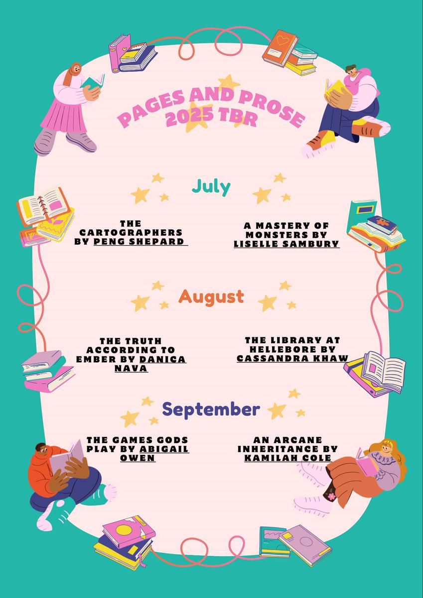 PagesandProseBC's tweet photo. HAPPY 2025! Here is a look at our 2025 TBR! We can't wait to go on these adventures with you. https://t.co/vp9d3XRLHn
