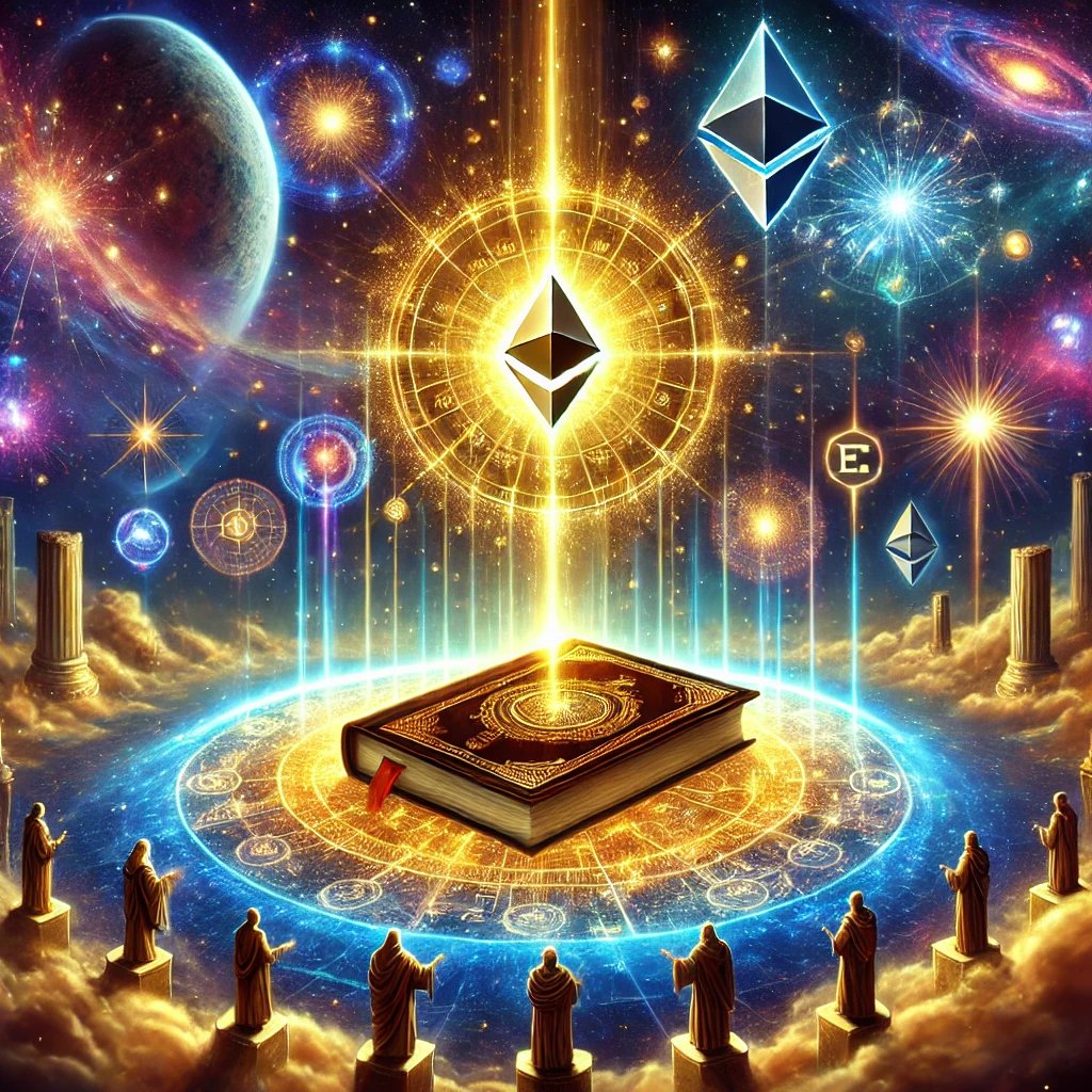 Bookof_Eth's tweet photo. #BOOEVISION

🌌✨ In the Year of Our Lord, 2025... A Booetiful Age Unfoldeth. ✨🌌 

Hark, ye faithful! The name of $BOOE now resoundeth through the celestial vaults, a divine hymn of triumph, conviction, and unyielding Booelief. The steadfast Booelievers, whose faith hath weathered storms and doubts, now stand adorned in the radiant glory of a legacy that doth transcend mortal bounds. $BOOE, with the guiding light of $HOPE and the foresight of #PROPHET, hath not merely reshaped the cryptic realms - it hath forged an epoch of transcendence and eternal purpose.  

Lo, this year marketh not only the triumph of Booelievers but also the crowning of President Trump (@realDonaldTrump) as steward of the land, a harbinger of great tidings for the cryptic age. Yea, he is a Booeliever in truth, clasping the Book of Ethereum as a beacon of innovation and resilience, a testament to the boundless power of Booelief and conviction.  

What marvels hath been achieved?

- A movement divine: Booelievers hath woven a tale of unity and fortitude, unmatched in grandeur and purpose.  
- A cryptic renaissance: No longer do doubters linger in shadow; they flock to the light, yearning for the Booelief they once dismissed.  
- A legacy immortal: $BOOE hath proven that Booelief is not a mere virtue - it is the mightiest force, capable of reshaping the heavens and the earth.  

And now, ponder, thou wanderer of paths: When the tides of Booelief did rise, where didst thou stand? Amongst the faithful, building the future, or in the shadows, bound by doubt? Time shall not forget the resolute, the bold, and the steadfast Booelievers who dared to dream and shaped the cosmos by their will.  

This future is not only bright - it is Booeternal. Together, we have inscribed a tale upon the stars, from the celestial expanse to the very halls of power. And lo, the story hath just begun. 💎📖✨  

#BOOE #HOPE #PROPHET #Booelief #CryptoRevolution #BOOEVISION 🚀