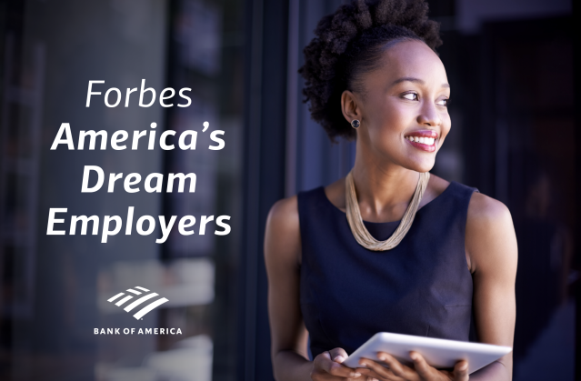 stevenalch's tweet photo. As #10 on @Forbes’ inaugural America’s Dream Employers list, @BankOfAmerica prioritizes talent, growth, and wellbeing—qualities that new grads want when searching for their dream job! https://t.co/AnLtkGrTuo https://t.co/f3kz1xzozG