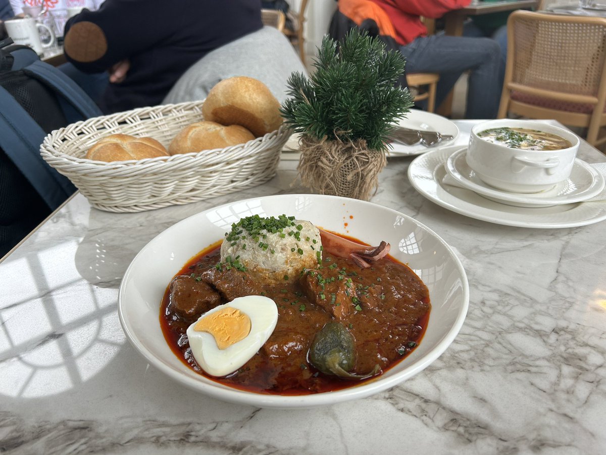 ryousuke2604's tweet photo. 雪のシェーンブルン宮殿とグロリエッテ
ずっと行きたかったグロリエッテのカフェ
料理はグラーシュ https://t.co/DX90uUqJHa